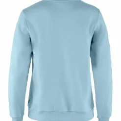 Discount Fjällräven Logo sweater dames breeze blue patina green