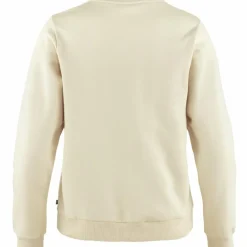 Hot Fjällräven Logo sweater dames chalk white flame orange