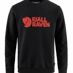 Clearance Fjällräven Logo sweater heren black