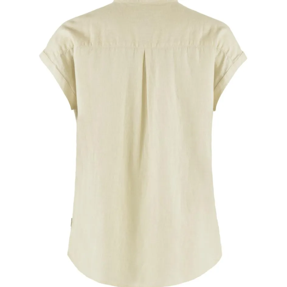 Fjällräven Ovik Hemp SS blouse dames chalk white