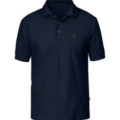 Fjällräven Piqué polo heren blue black