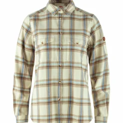 Fjällräven Övik Heavy Flannel blouse dames chalk white fossil