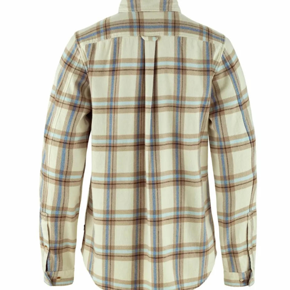 Fjällräven Övik Heavy Flannel blouse dames chalk white fossil