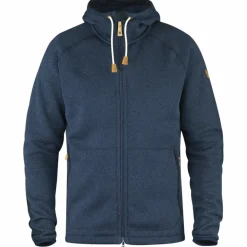 Outlet Fjällräven Övik Hoodie fleece vest heren navy
