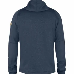 Outlet Fjällräven Övik Hoodie fleece vest heren navy