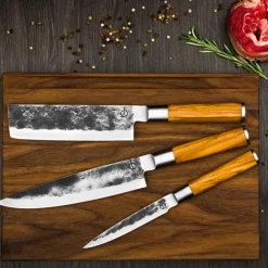 Discount Forged Olive 3-delige messenset