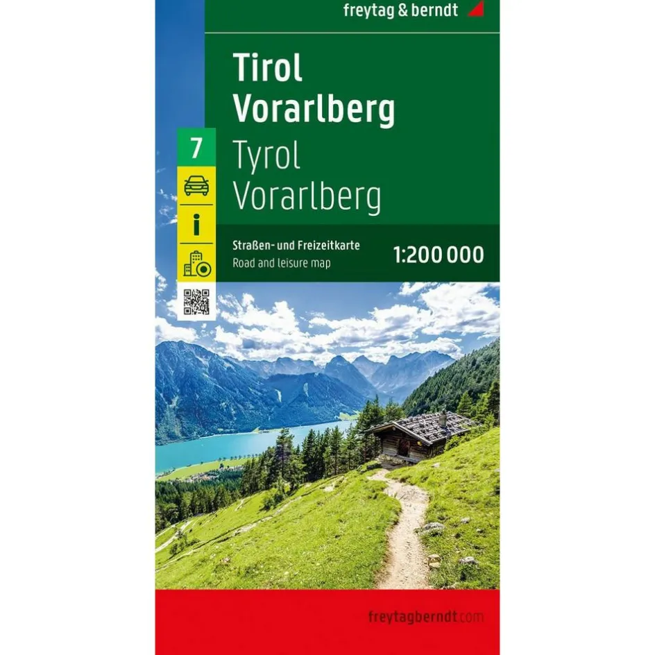 Freytag & Berndt  Tirol Vorarlberg vrijetijds- en wegenkaart