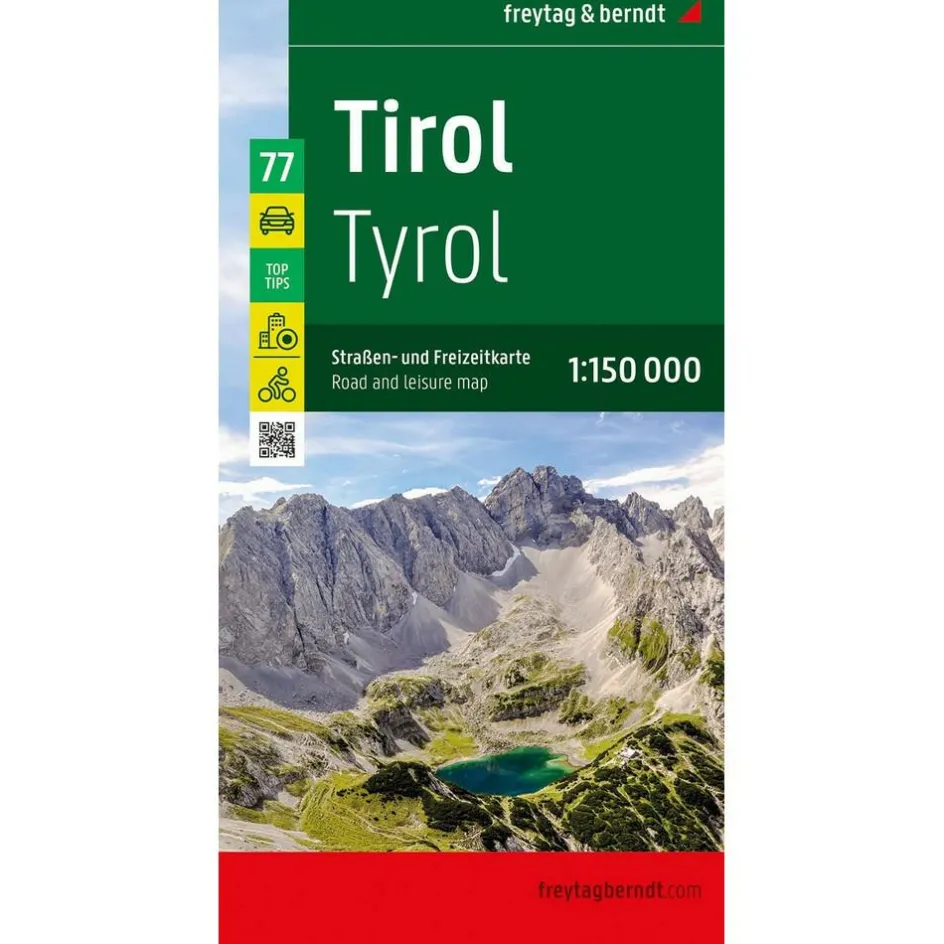 Freytag & Berndt Tirol vrijetijds- en wegenkaart
