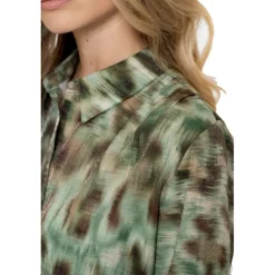 New Geisha blouse dames green brown