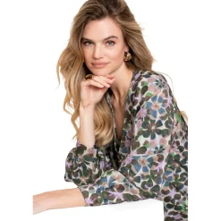 Outlet Geisha blouse dames lila green