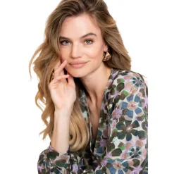 Outlet Geisha blouse dames lila green