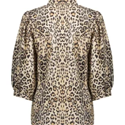 Geisha blouse dames sand black