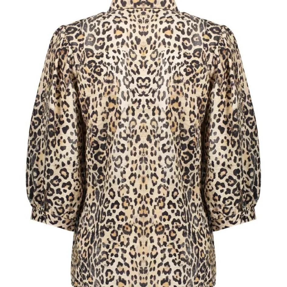 Geisha blouse dames sand black