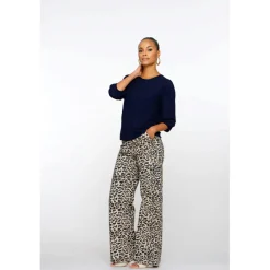 Geisha pantalon dames sand black