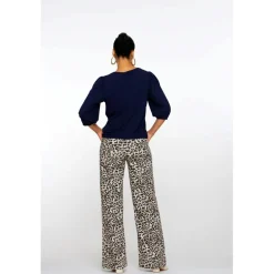 Geisha pantalon dames sand black