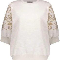 Discount Geisha sweater dames beige melange