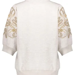 Discount Geisha sweater dames beige melange