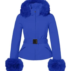 Online Goldbergh GISELLE FAUX softshell winterjas dames dazzling blue