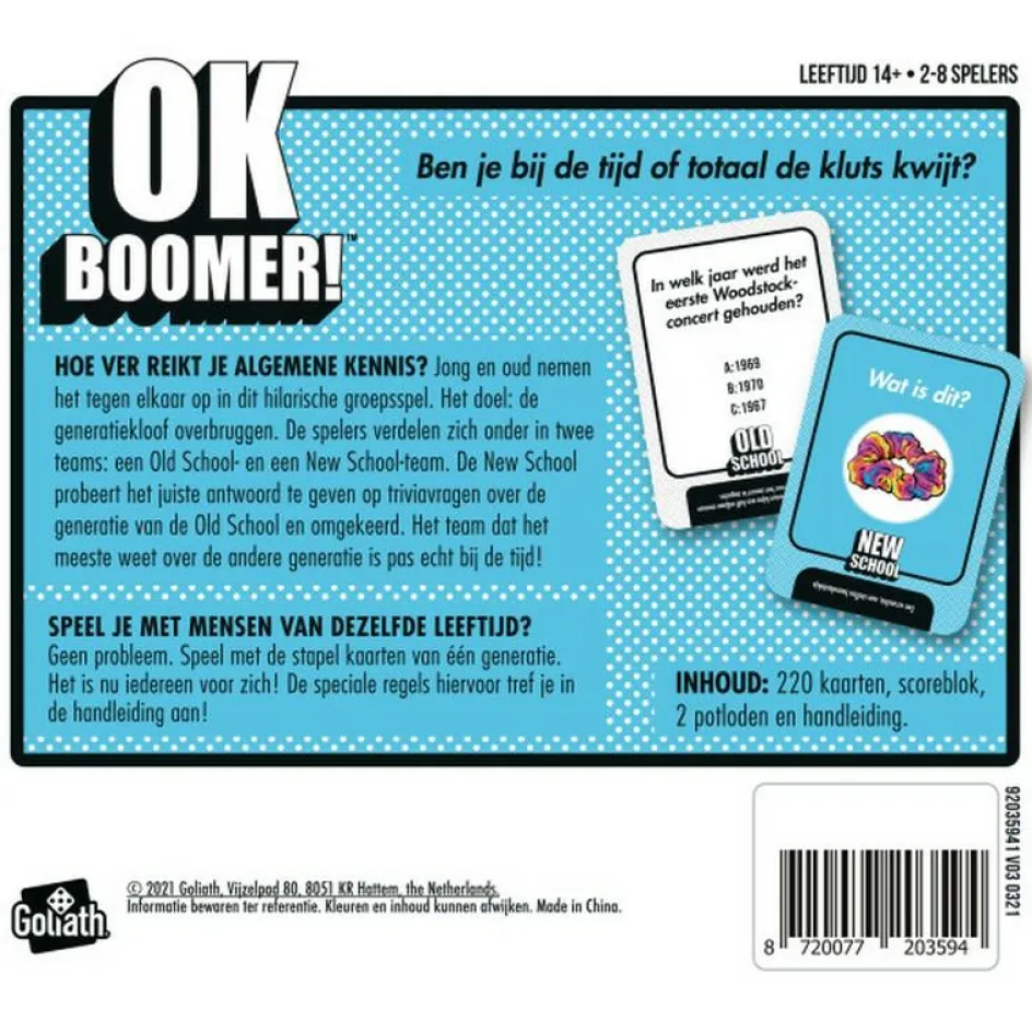 Goliath OK Boomer! kaartspel