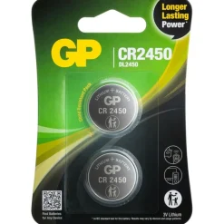 New GP Batteries  Lithium CR2450 knoopcel batterij 2-pack