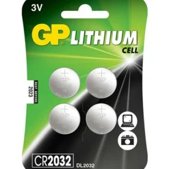 Discount GP Batteries  Lithium CR2032 knoopcel batterij 4-pack