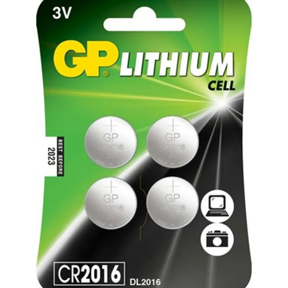 GP Batteries Lithium CR2016 knoopcel batterij 4-pack