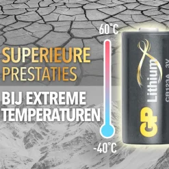 GP Batteries  Lithium CR123A batterij