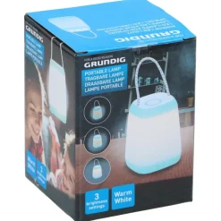 Outlet Grundig 871125217625 Draagbare tafellamp wit