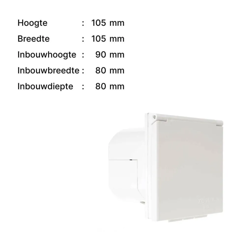 Clearance Haba CEE invoerdoos vierkant wit