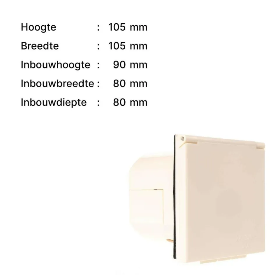 Haba CEE invoerdoos vierkant beige