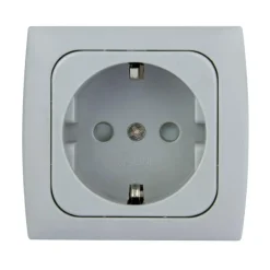 Haba C-line wandcontactdoos grijs