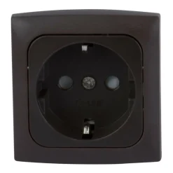 Haba C-line wandcontactdoos bruin