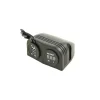 Haba Powerline dubbele opbouw USB lader + voltmeter