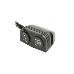 Haba Powerline dubbele opbouw USB lader + voltmeter