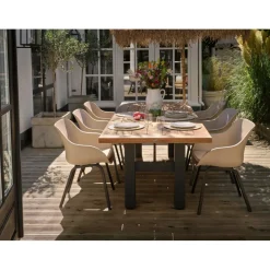 New Hartman Le Soleil Element dining tuinstoel soft taupe