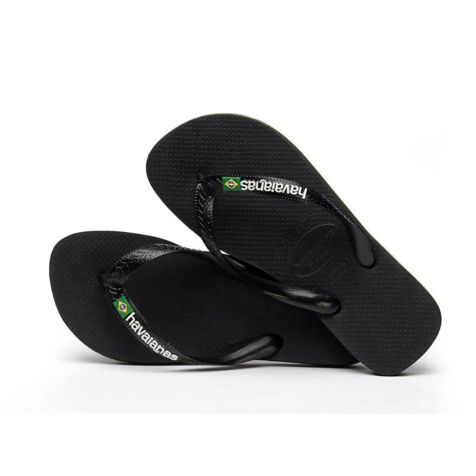 Havaianas Brasil Logo slippers black