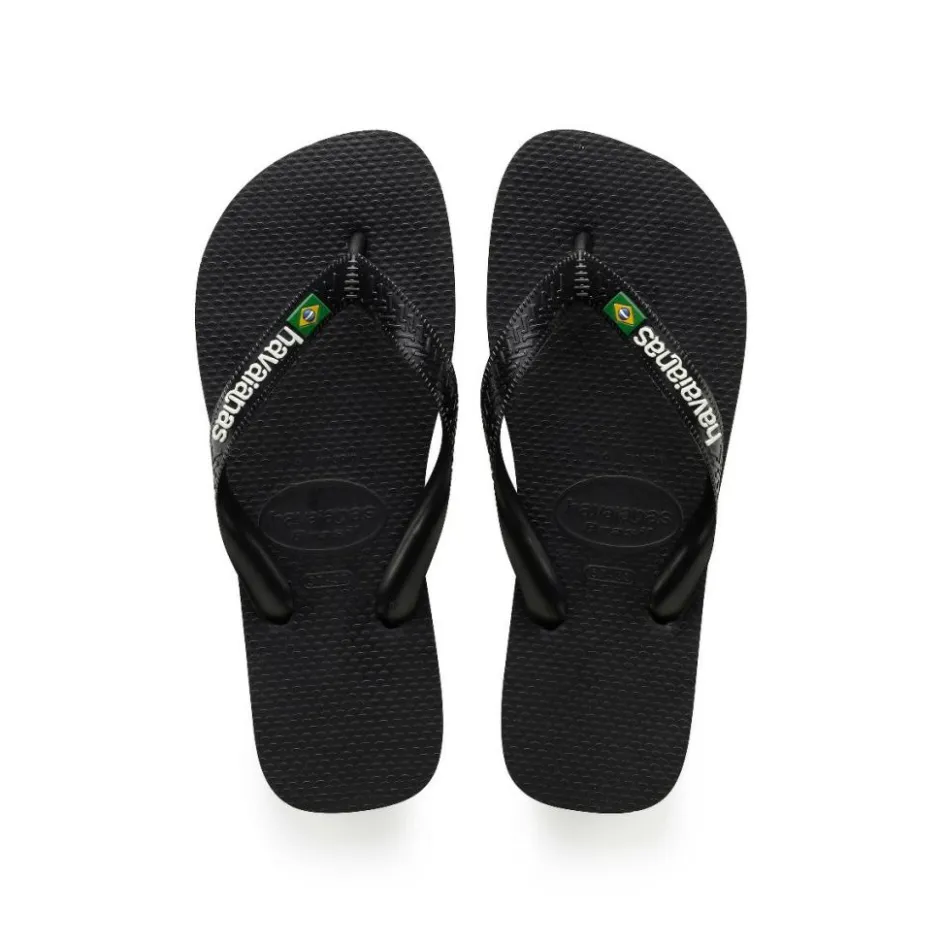 Havaianas Brasil Logo slippers black
