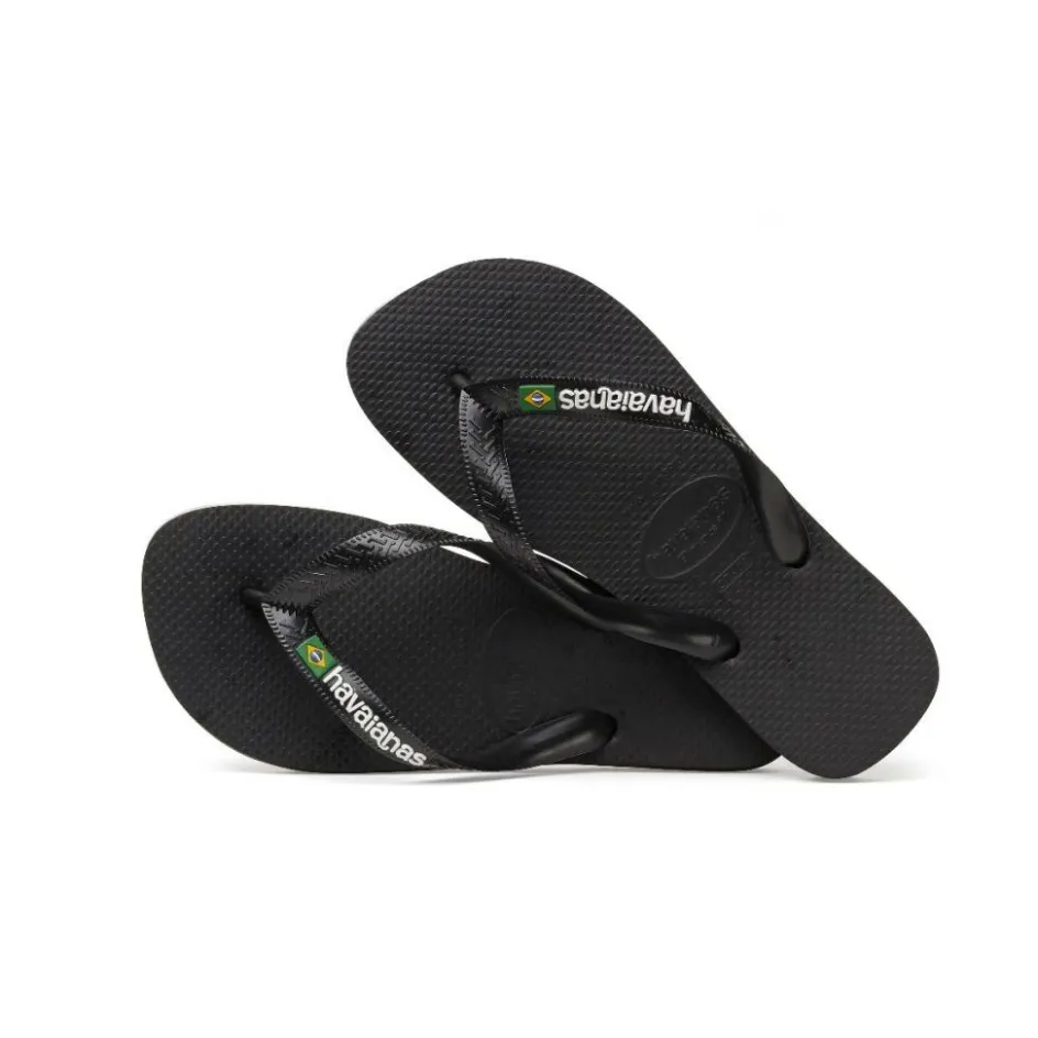 Havaianas Brasil Logo slippers black