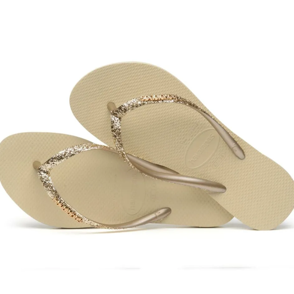 Havaianas Slim Glitter II slippers sand grey