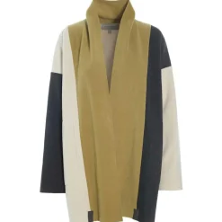 Henriette Steffensen  Cardigan Patch vest dames olive sb kit