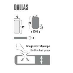 High Peak  Dallas Single luchtbed citronelle