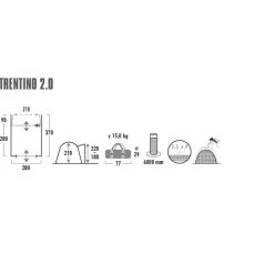 High Peak  Trentino 2.0 bustent