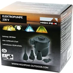 Outlet High Peak  230V 140W elektrische pomp