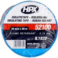 HPX 52100 isolatietape blauw 19 mm x 20 meter