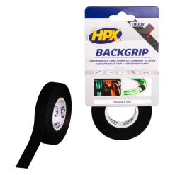 HPX Backgrip Kabelbinderband 16 m x 5 m black