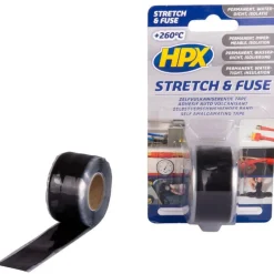 Outlet HPX Stretch & Fuse vulkaniserende tape zwart 25 mm x 3 meter