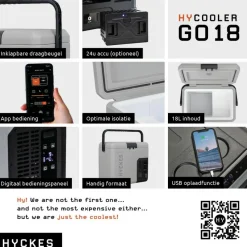 Hyckes HyCooler Go 18 compressor koelbox