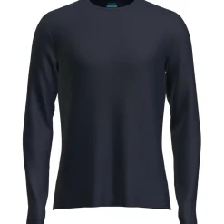Outlet Icebreaker 125 Cool-Lite Sphere III LS shirt heren midnight  navy heather