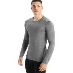 Icebreaker 200 Oasis LS thermoshirt heren gritstone heather