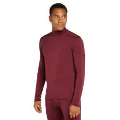 Outlet Icebreaker 260 Tech LS Turtleneck thermoshirt heren port